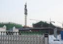 山東首家水岸公園步行街——清明上河園一期盛大封頂